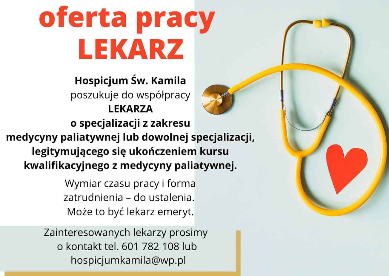 OFERTA PRACY dla LEKARZA