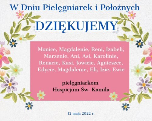 12 maja Międzynarodowy Dzień Pielęgniarek i Położnych