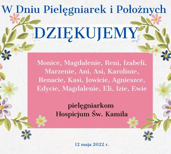 12 maja Międzynarodowy Dzień Pielęgniarek i Położnych