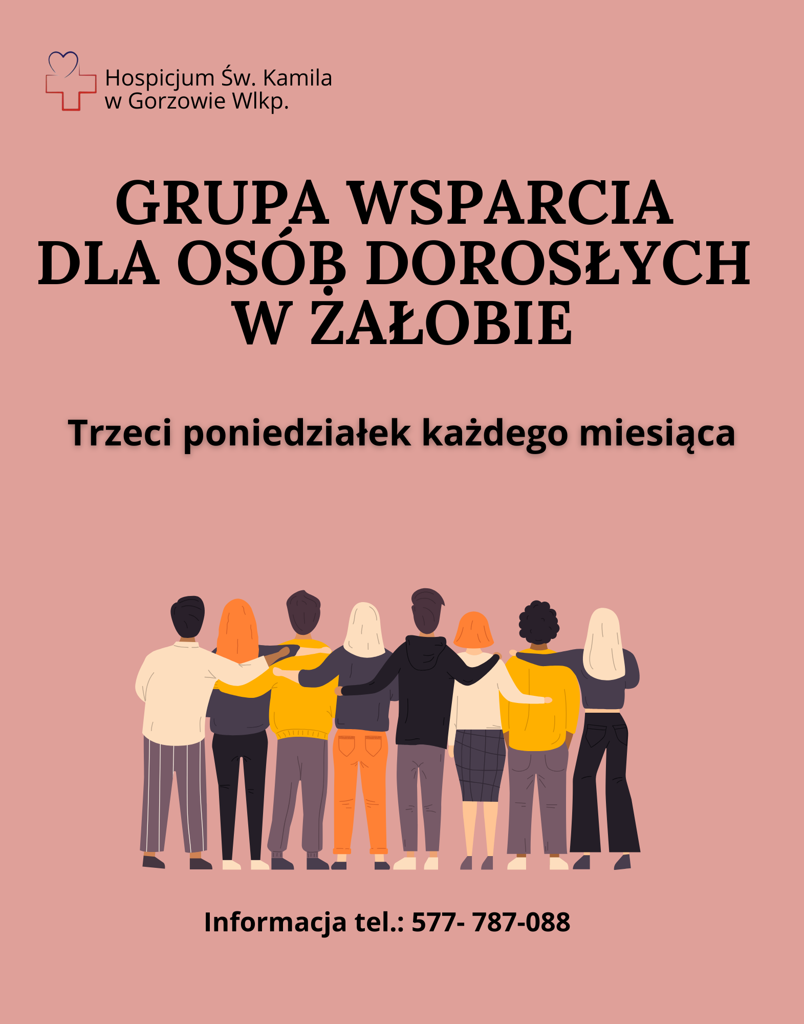 Grupa wsparcia w żałobie- spotkanie w poniedziałek