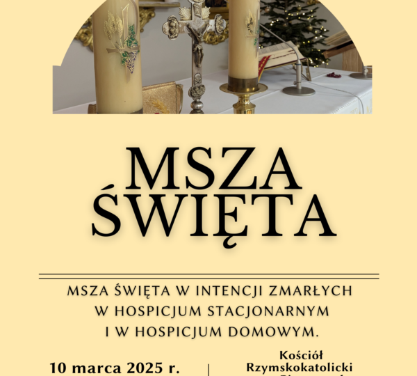 10 marca godz. 19:00 Msza święta za Zmarłych