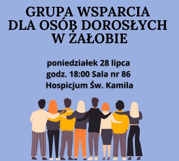 28 lipca – spotkanie grupy wsparcia w żałobie