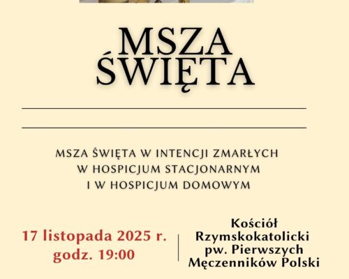 Msza za zmarłych 17.11.2025