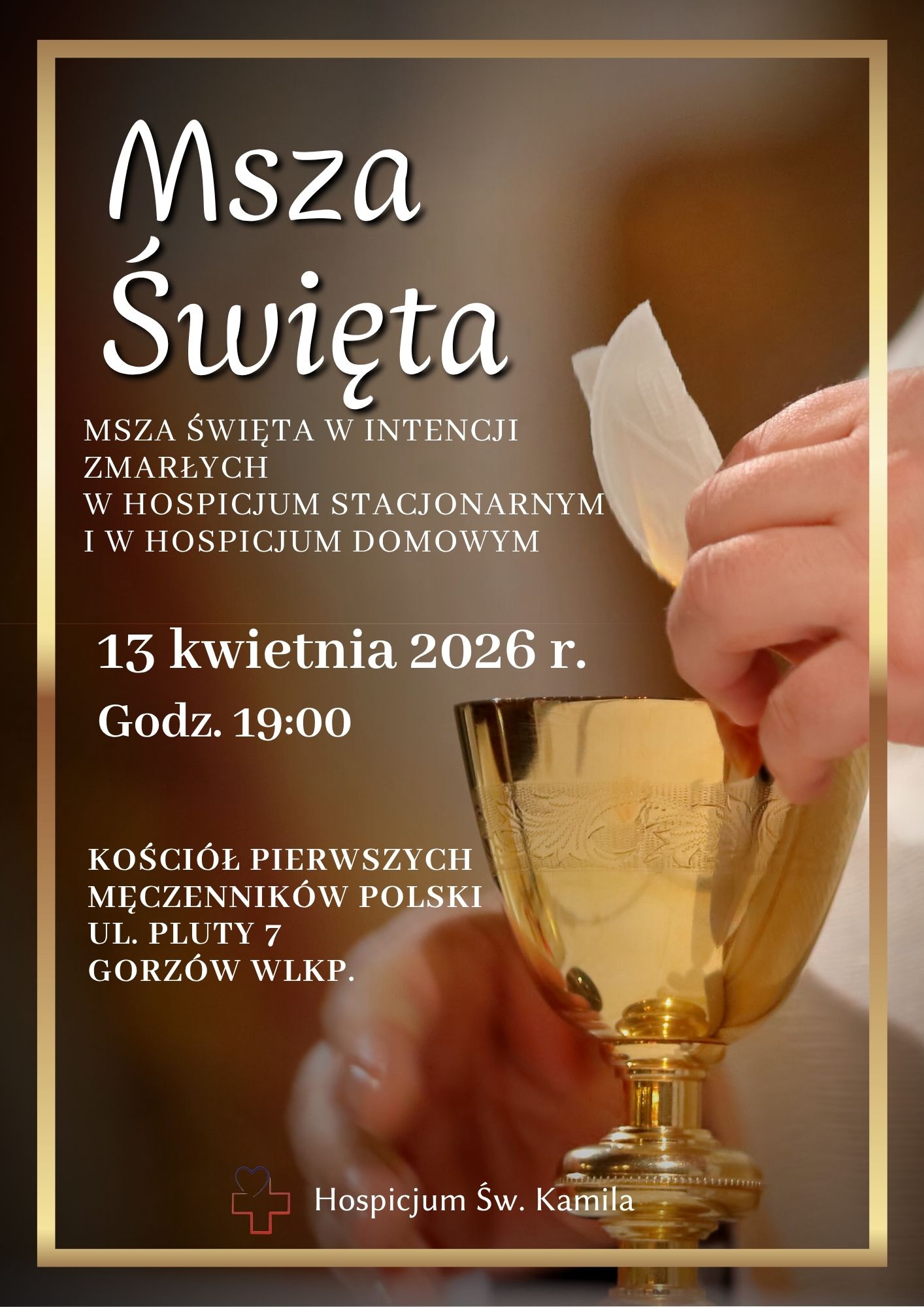 Msza Św. za Zmarłych odbędzie się 13 kwietnia