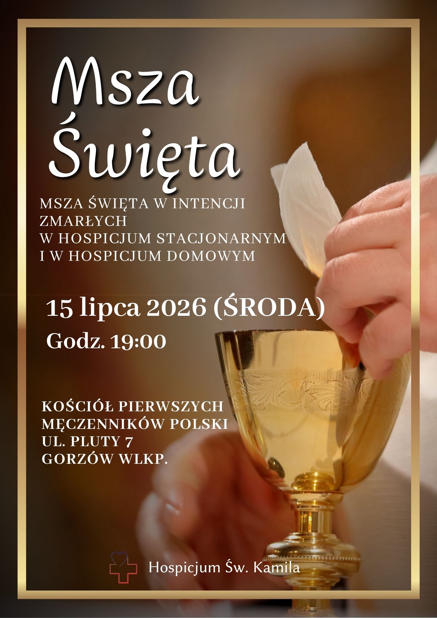 Msza św. za zamarłych w środę 15 lipca
